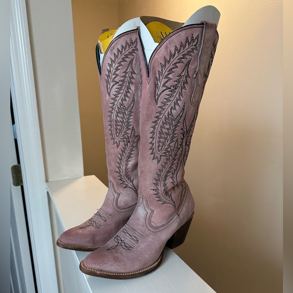 Corral Pink Cowboy Boots